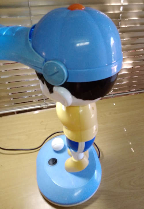 Bedside lamp with clock