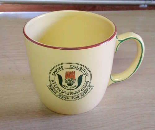 Booths empire exhibition south africa 1936-1937 mug