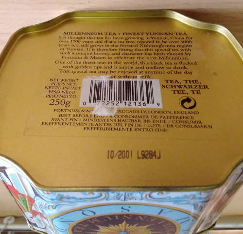 Fotnum and masons millennium tea caddy