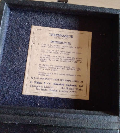 E. Walker and co. Thermasseur