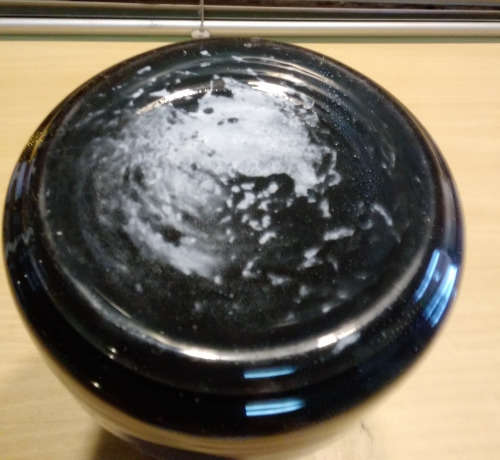 Cased glass vase