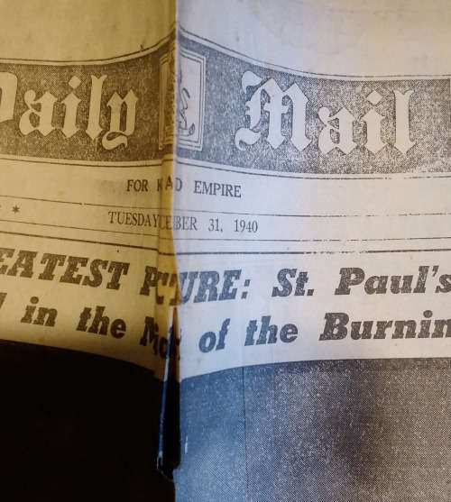 Daily mail newspaper war news 1940
