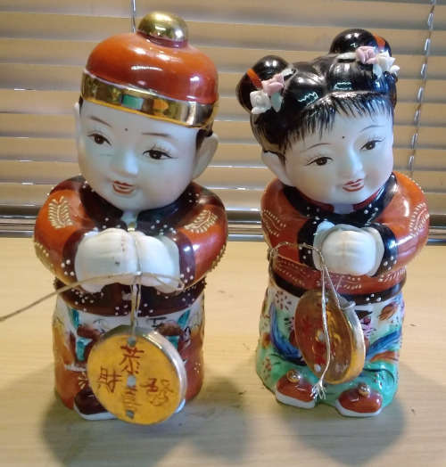 Chinese Goodluck children figurines