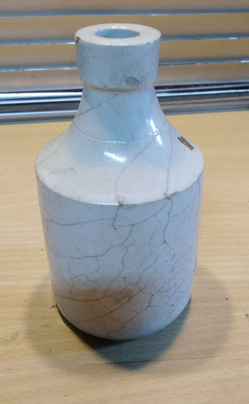 Antique stone ware ink jar
