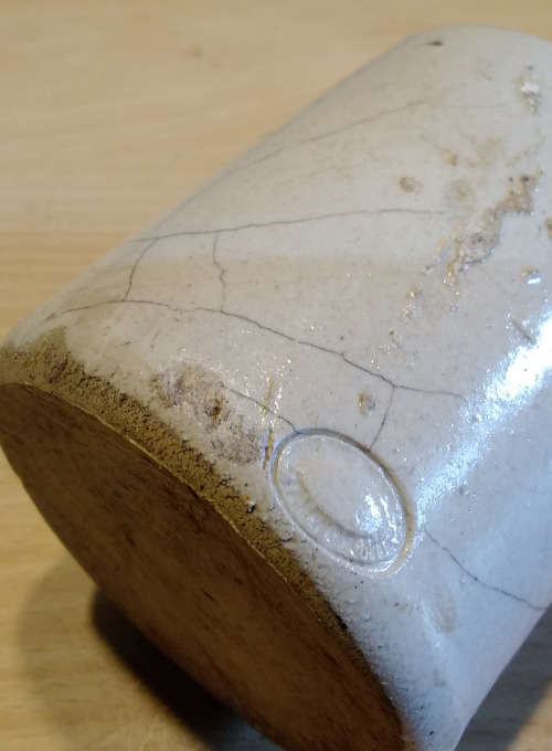 Antique stone ware ink jar