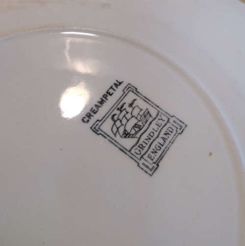 Grindley cream petal plate