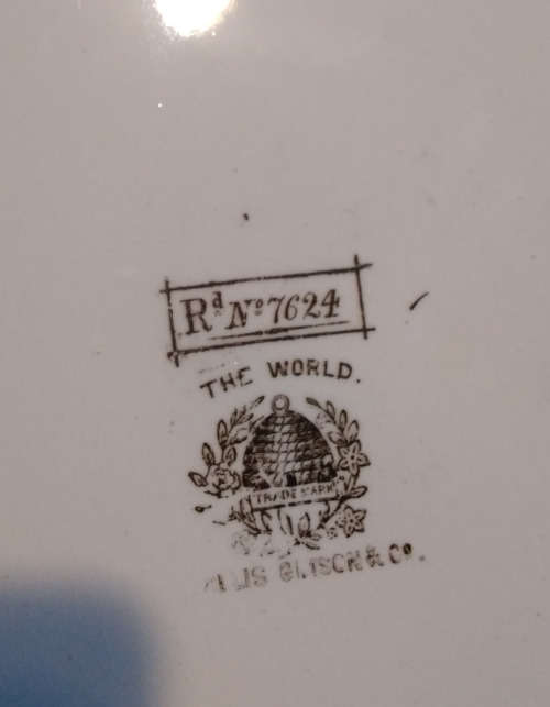 Wallis Gimdon The world plate c1884-1890