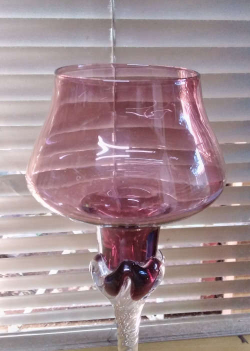 Barley twist stem candle holder