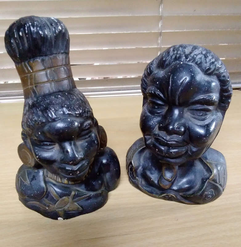 Ceramic head busts