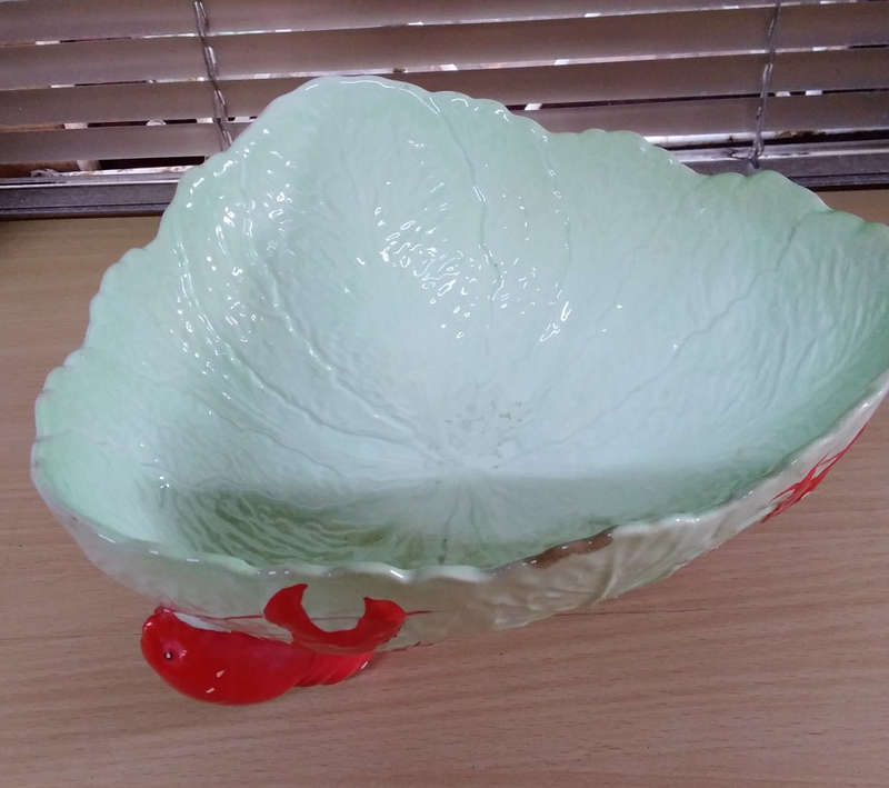 Carlton ware lobster footed bowl