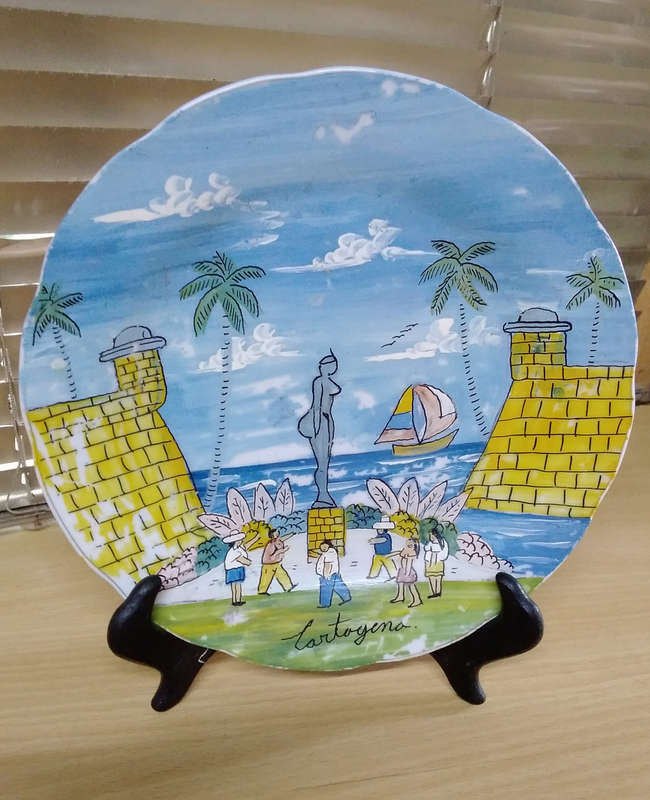 Cantogena hand painted plate