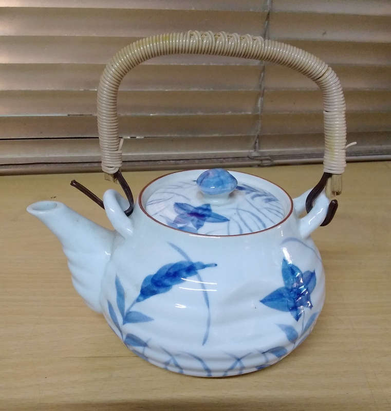 Oriental teapot -signed