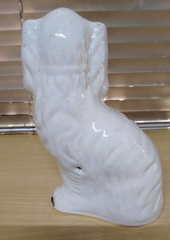Antique staffordshire spaniel figurine