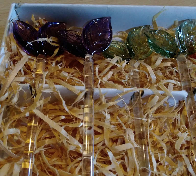 Glass swizzle sticks
