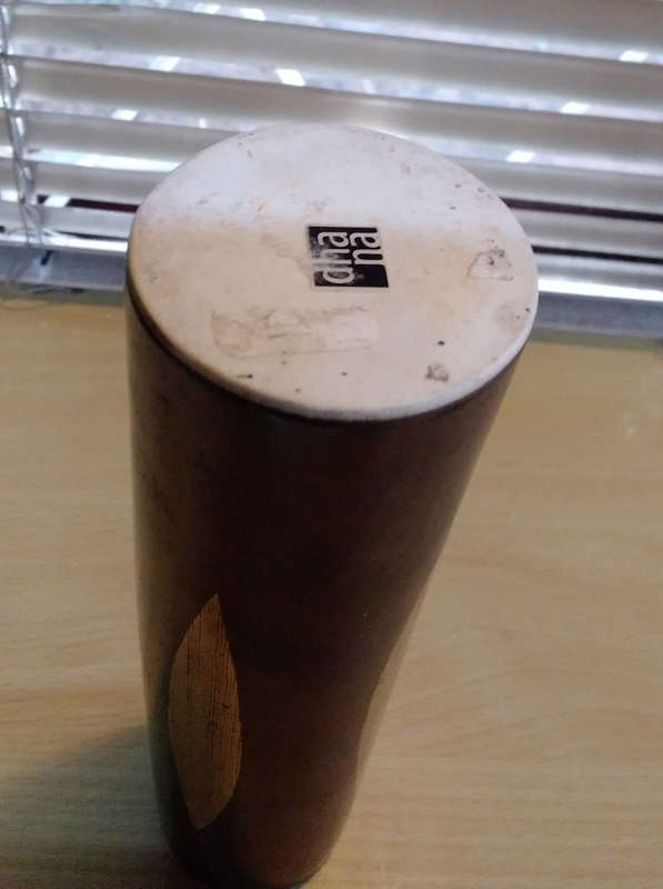 Black and gold vase