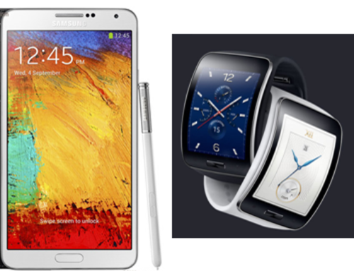 Samsung Galaxy Note 3 Rose Gold & White Complete With Gear 'S' Smart Watch