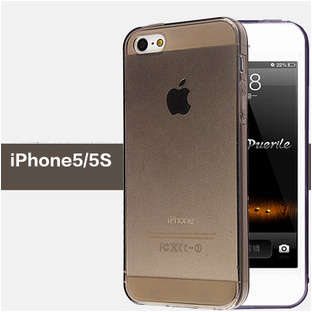 Soft Case for iPhone 5S / iPhone 5, Top Protection, Clear Black Color