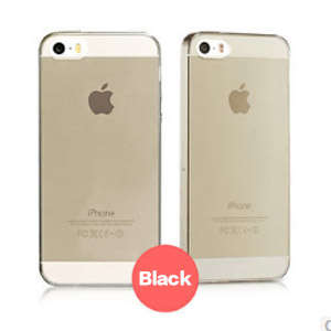 Only 0.3mm! Ultra Slim Soft Case for iPhone 5S / iPhone 5 + FREE Screen Guard, Clear Black