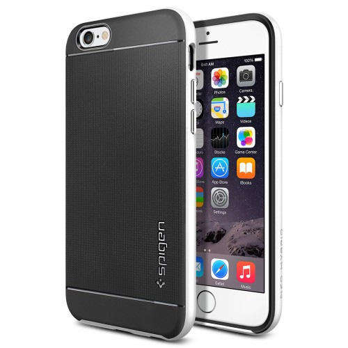 Spigen SGP Neo Hybrid Cell Phone case for iPhone 6, Made in Korean, Shimmery White