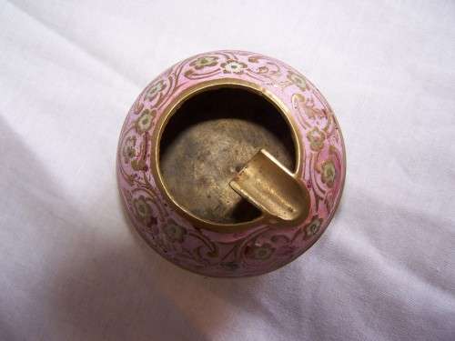BRASS ASHTRAYS  ( cloisonne)