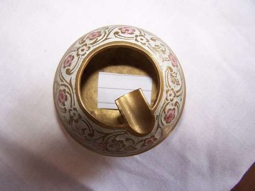 BRASS ASHTRAYS  ( cloisonne)