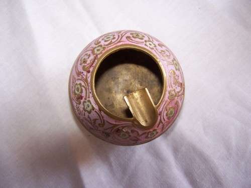 BRASS ASHTRAYS  ( cloisonne)