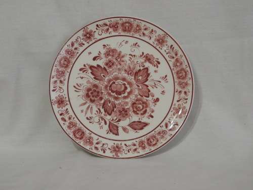 DELFT BLAUW - HOLLAND - PINK DECORATIVE PLATE