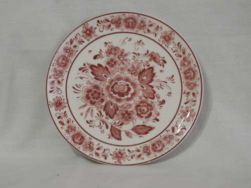 DELFT BLAUW - HOLLAND - PINK DECORATIVE PLATE