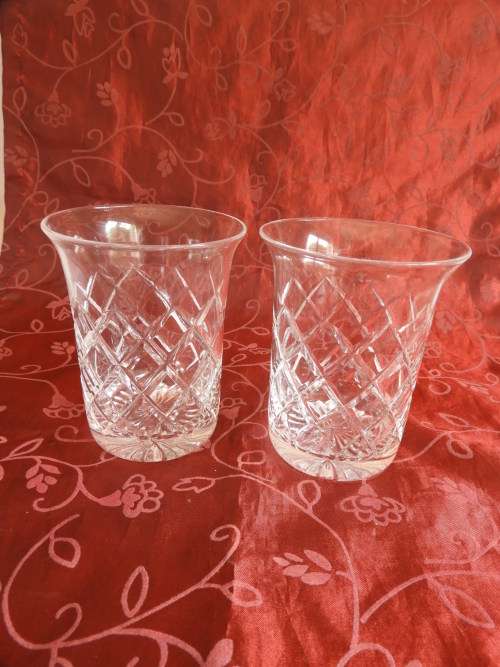 Cut glass glasses