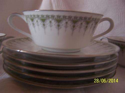 Set of 5 Noritake Double Handled Soup Bowls