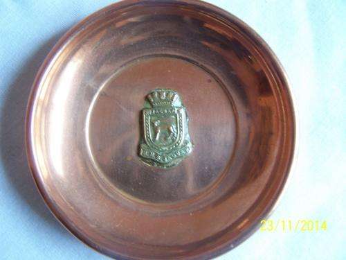 Copper - H.M.S - Jaguar Pin Dish