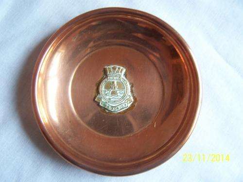 Copper - H.M.S -  Albion - Pin Dish