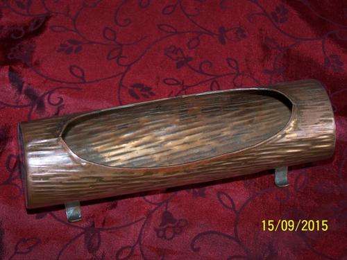 Copper Log Vase