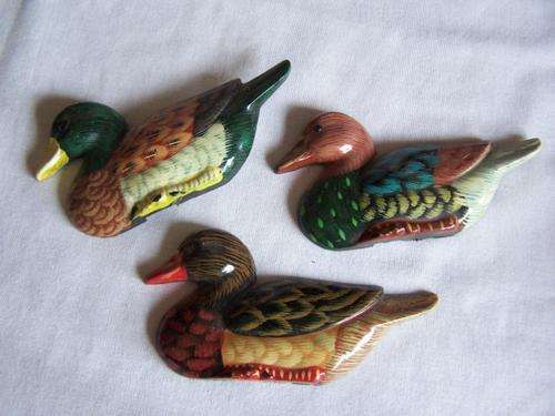 3 Wall Hanging Small Ducks