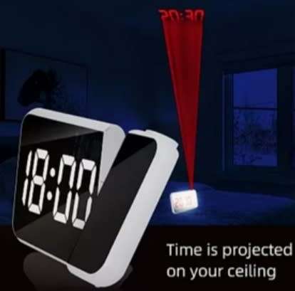 LED Mirror Digital Clock DS-8590L