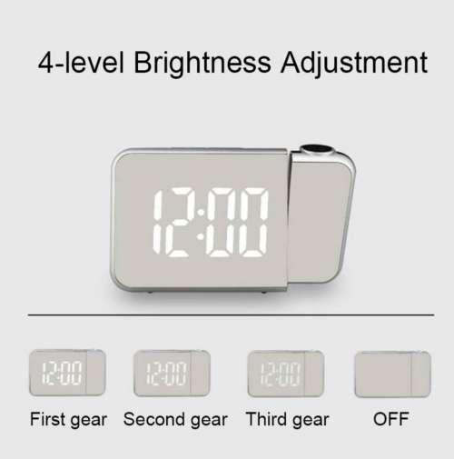 LED Mirror Digital Clock DS-8590L