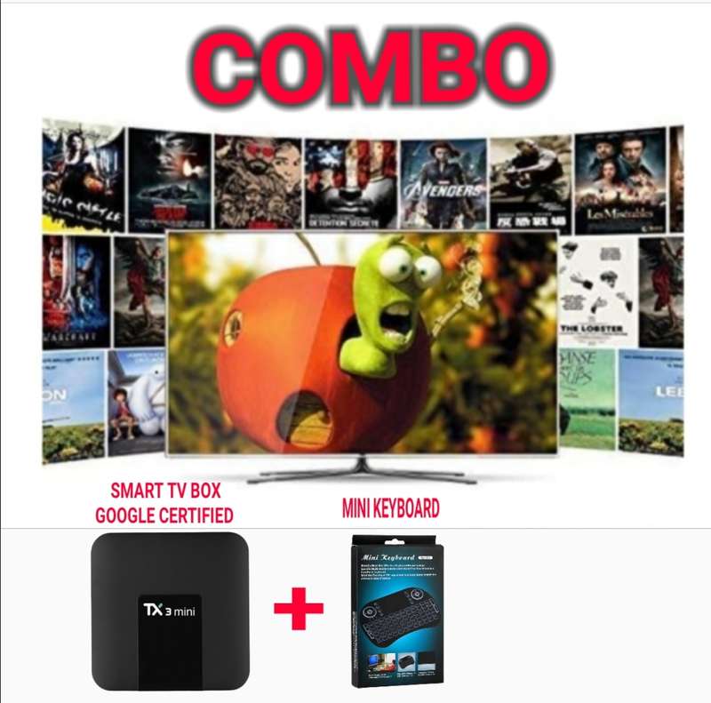 TX3 Mini Smart TV Box with Wireless Mini Keyboard