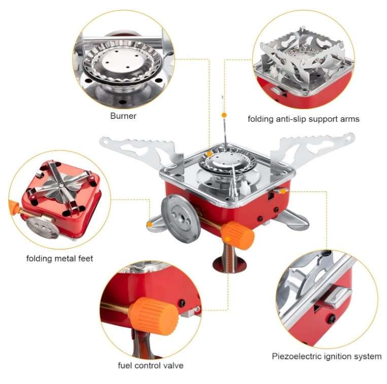 Foldable Butane Gas Camping Stove BDZ-001