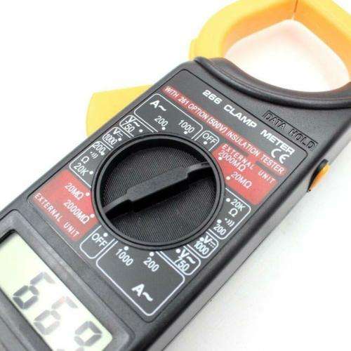 DT266 Digital Voltmeter Amperemeter Multimeter Volt AC DC Tester Clamp