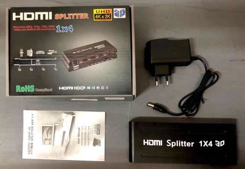 HDMI 1 IN 4 SPLITTER+GIFT