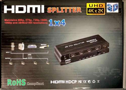 HDMI 1 IN 4 SPLITTER+GIFT