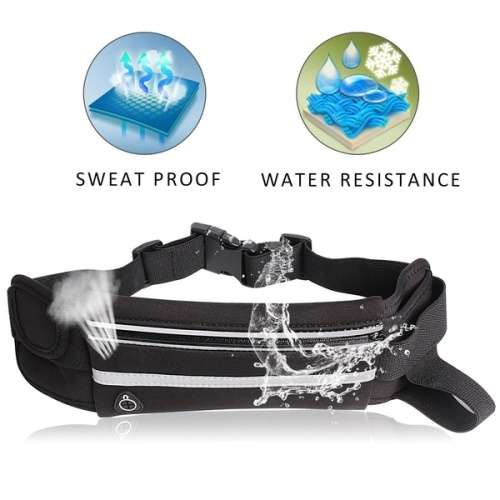 Outdoor Sports Running Belt With Smartphone Pocket Weatherproof Waist Pack Suited to 5.5 Inch