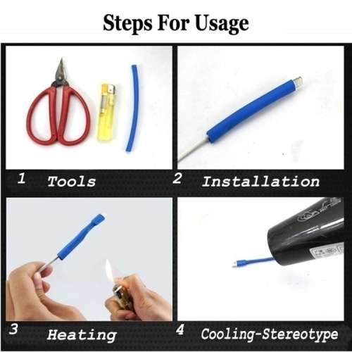 Heat Shrink Tubing Tube Set 8 Size Multi color 530pcs