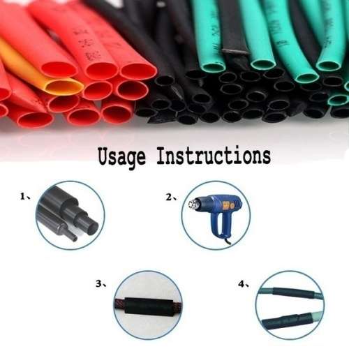 Heat Shrink Tubing Tube Set 8 Size Multi color 530pcs