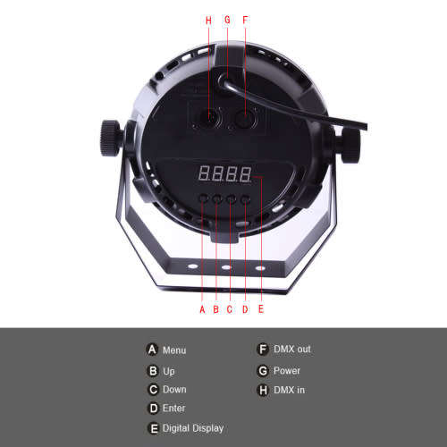 54 LED PAR LED STAGE LIGHT PAR DMX-512 Lighting Laser Projector Party DJ LIGHT