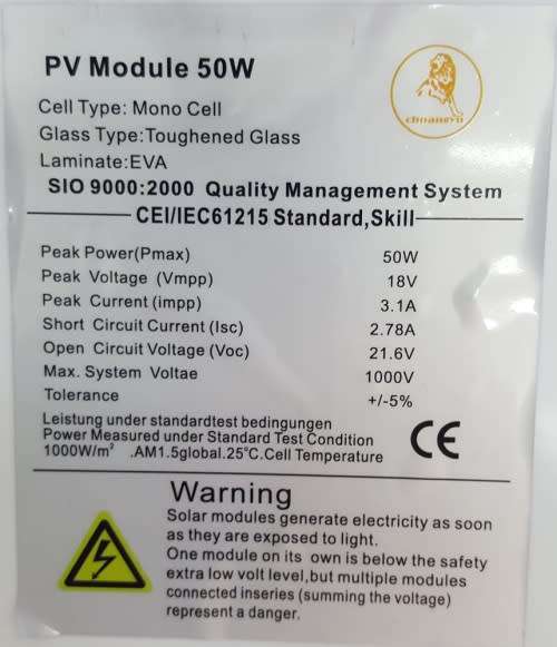 50W solar panel--50W