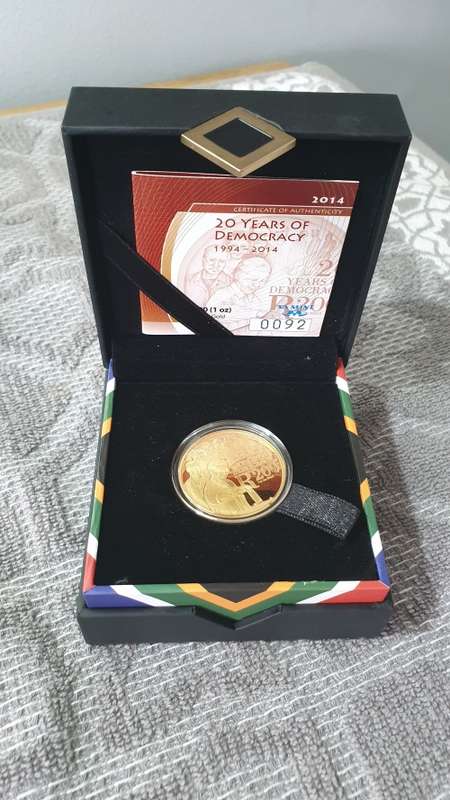 2014 DEMOCRACY 1 OZ GOLD PROOF(20 YEARS)