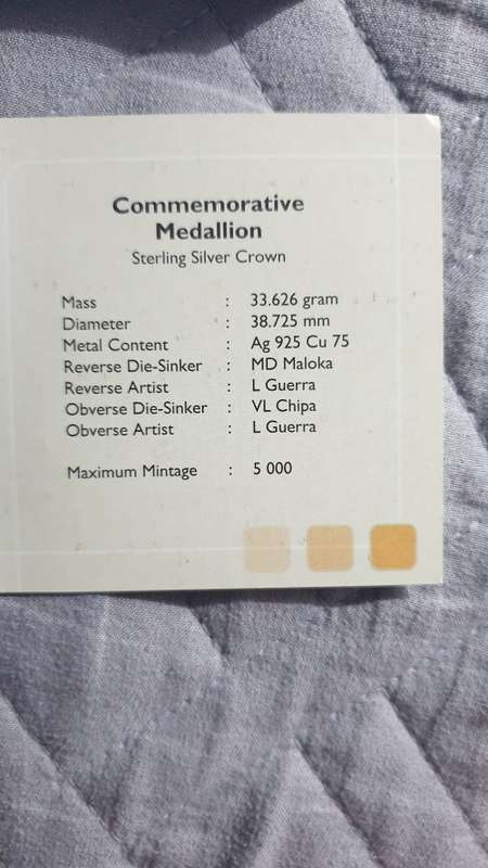 2010 SA MINT FIFA  EMBLEM COMMERATIVE STERLING SILVER MEDALLION  CERT 129