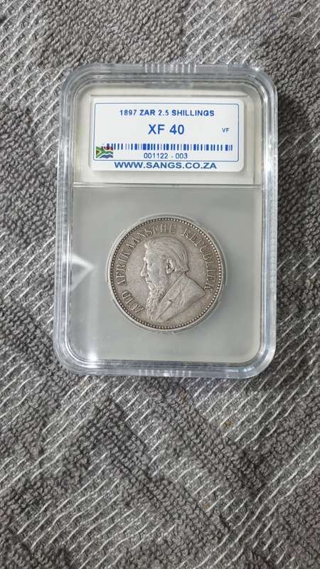 1897 ZAR 2.5 SHILLING GRADED XF40