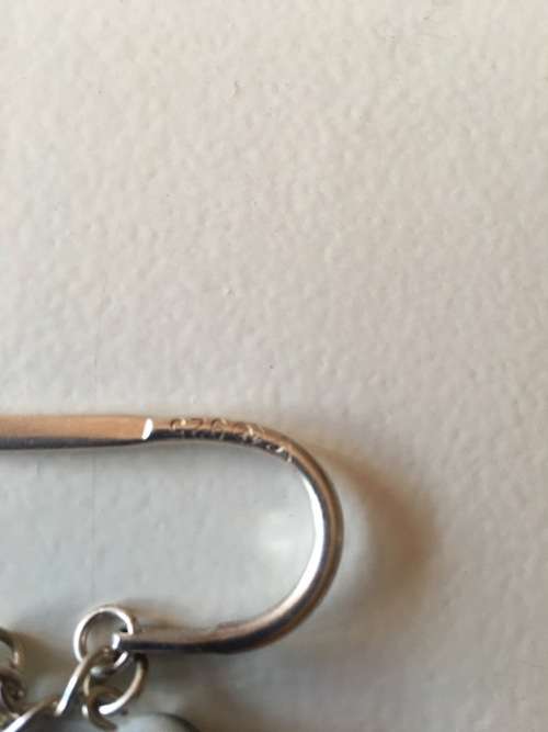 SILVER 925 WITH MAKERS MARK - BOOK MARK WITH GLASS EYE BALLS, CROCODILE & LEAF